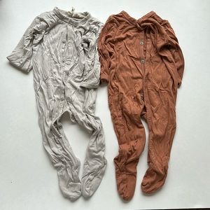 Kyte BABY 0-3 months footie sleepers with snaps bundle